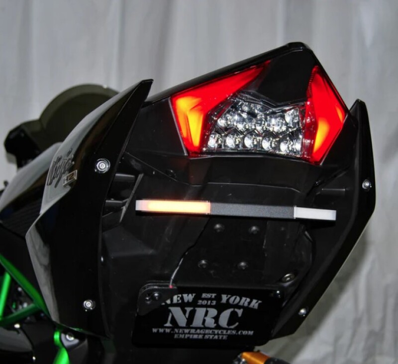 Kawasaki H2 Fender Eliminator - New Rage Cycles - Brightest LED, Plug & Play - Black - `15-`27